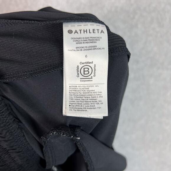 Athleta Black Brooklyn Legacy Mid Rise Jogger Size 6 - Picture 11 of 11